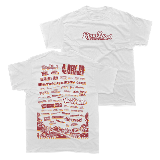 White Slam Dunk Festival T-shirt from 2025 Event T-shirt collection