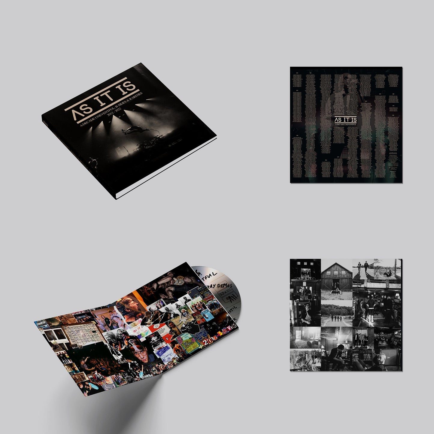 As It Is album collection for Decade Uneventful featuring CD and foldable poster