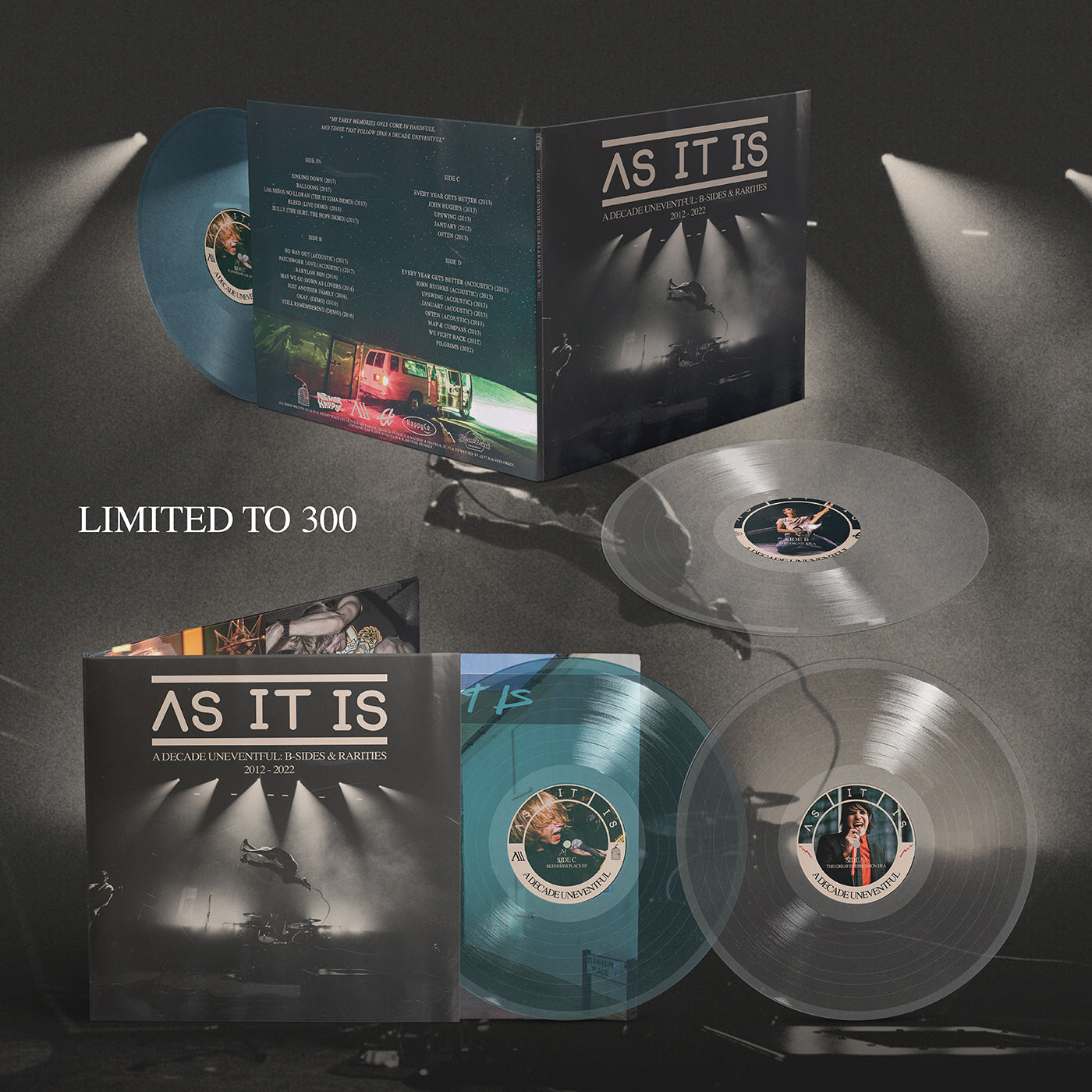 As It Is Decade Uneventful B-Sides & Rarities double vinyl record set displayed