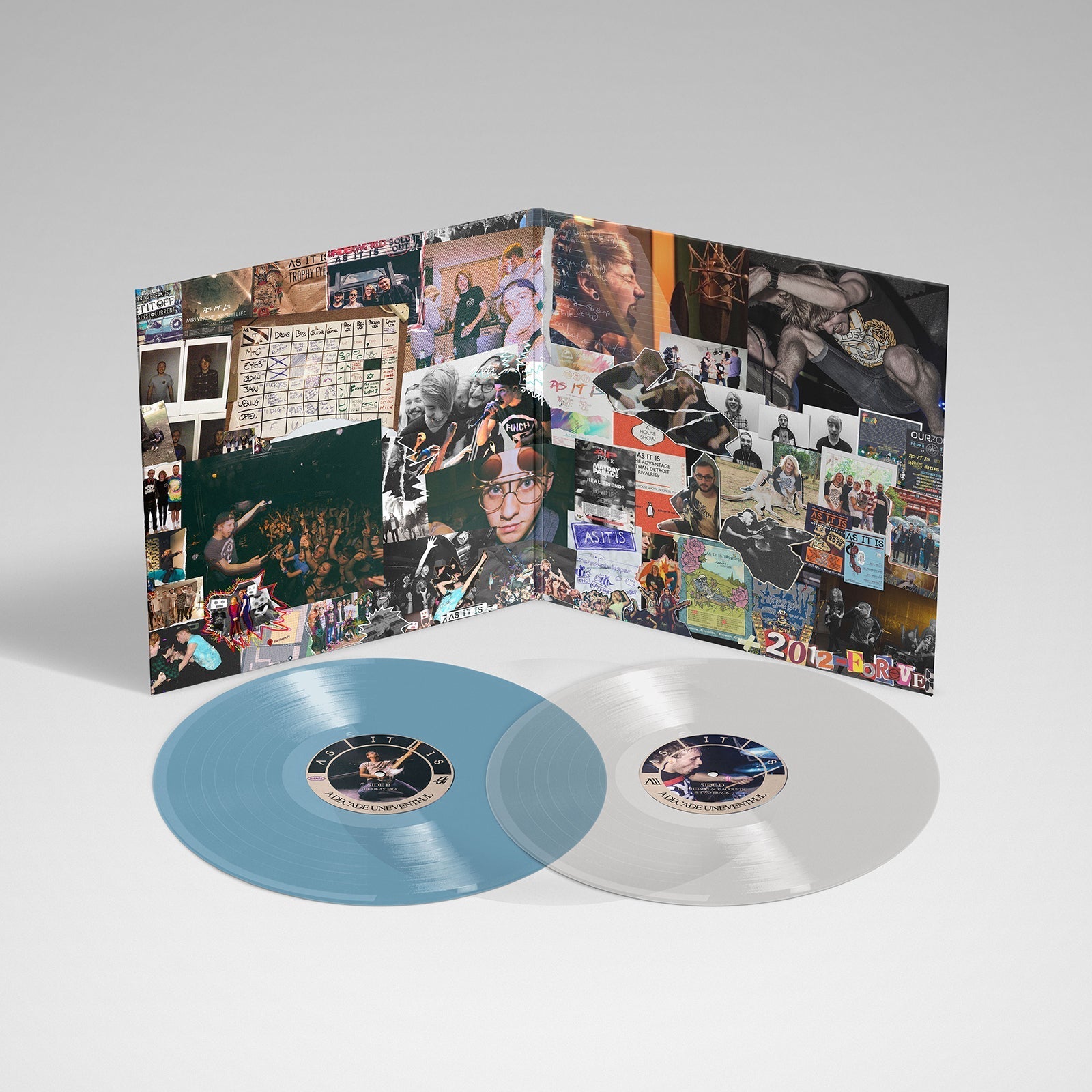 Open double vinyl record album of As It Is Decade Uneventful B-Sides & Rarities
