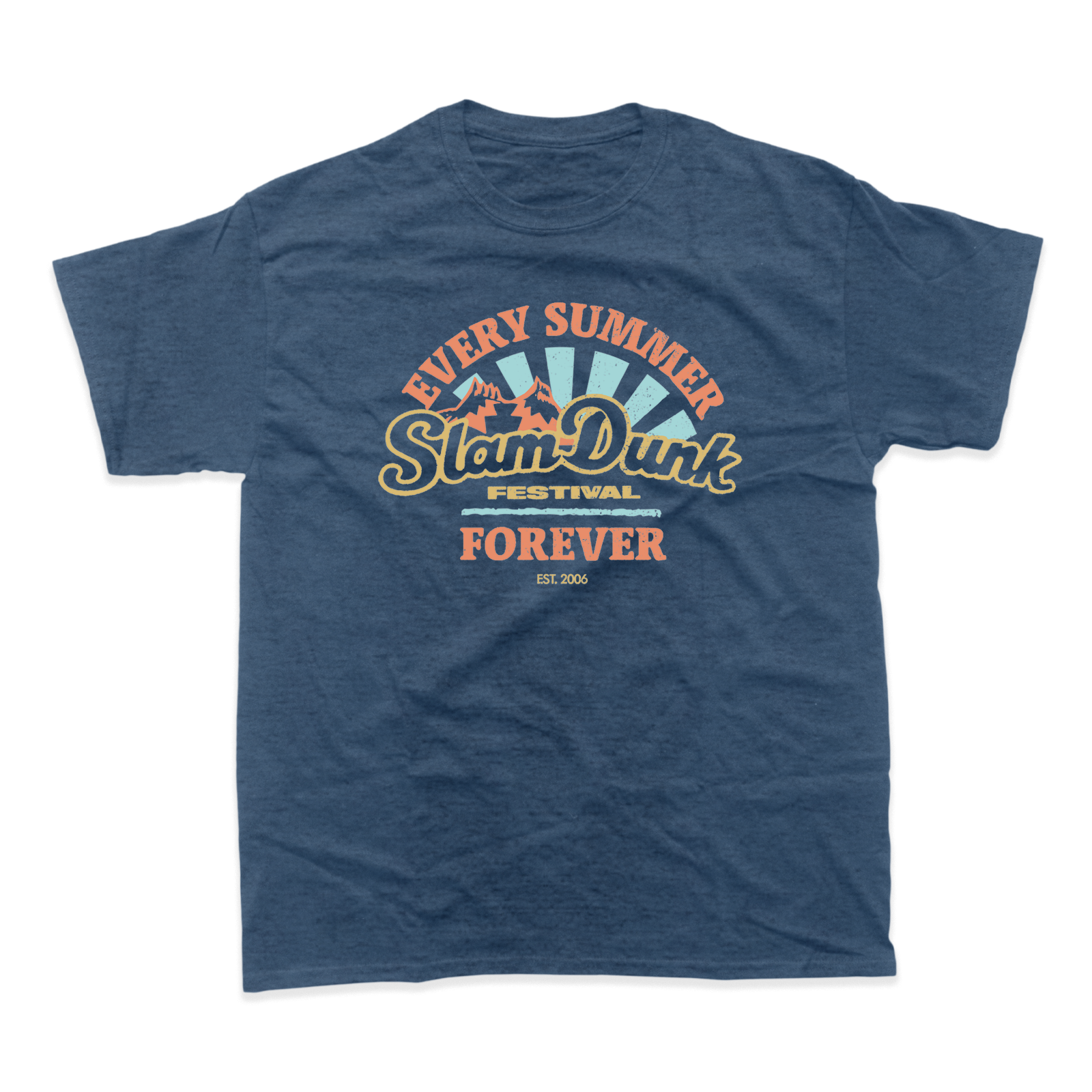 Blue Slam Dunk Forever T-shirt with Slam Dunk Festival graphic for fans