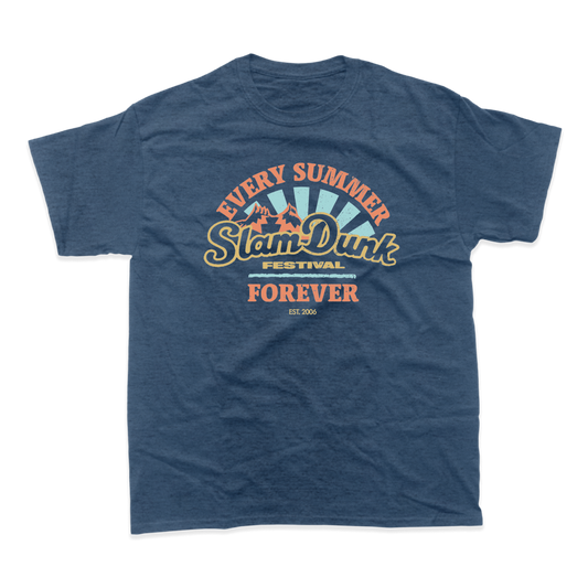 Blue Slam Dunk Forever T-shirt with Slam Dunk Festival graphic for fans