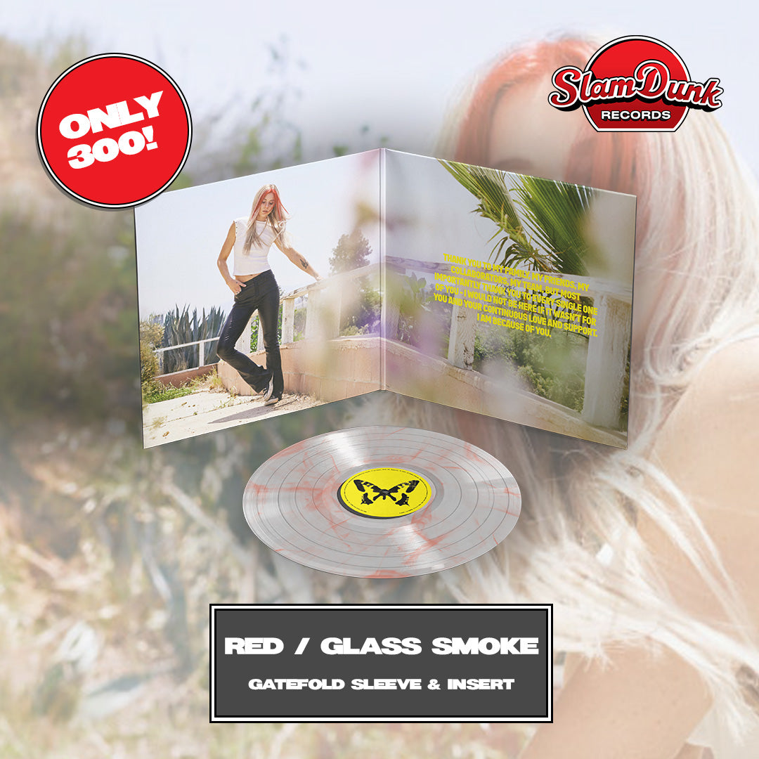 Limited edition Red Glass Smoke vinyl record with gatefold sleeve for Taylor Acorn Poster Child Slam