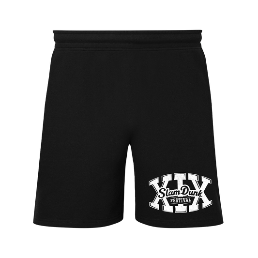 XIX Shorts Black athletic shorts for men showcasing breathable fabric and sporty style