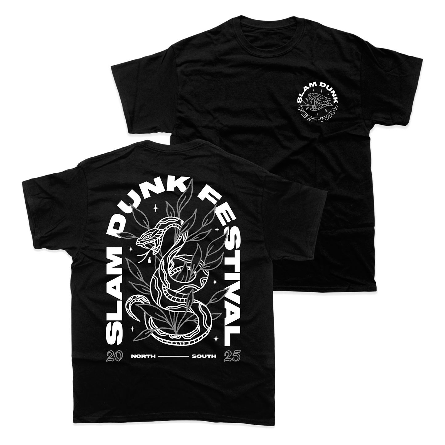 Black snake T shirt with snake design from Year of the Snake T Shirt CFV collection
