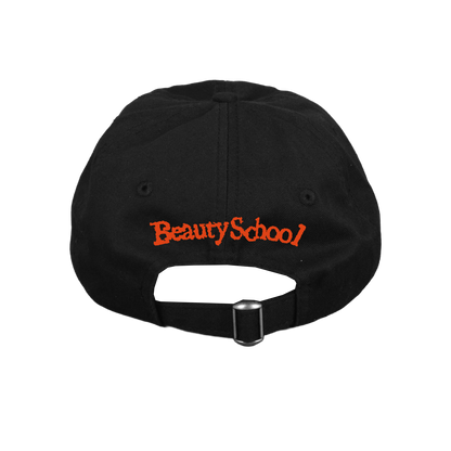 Beauty School Plane Cap in black, stylish beauty school baseball cap for men and women