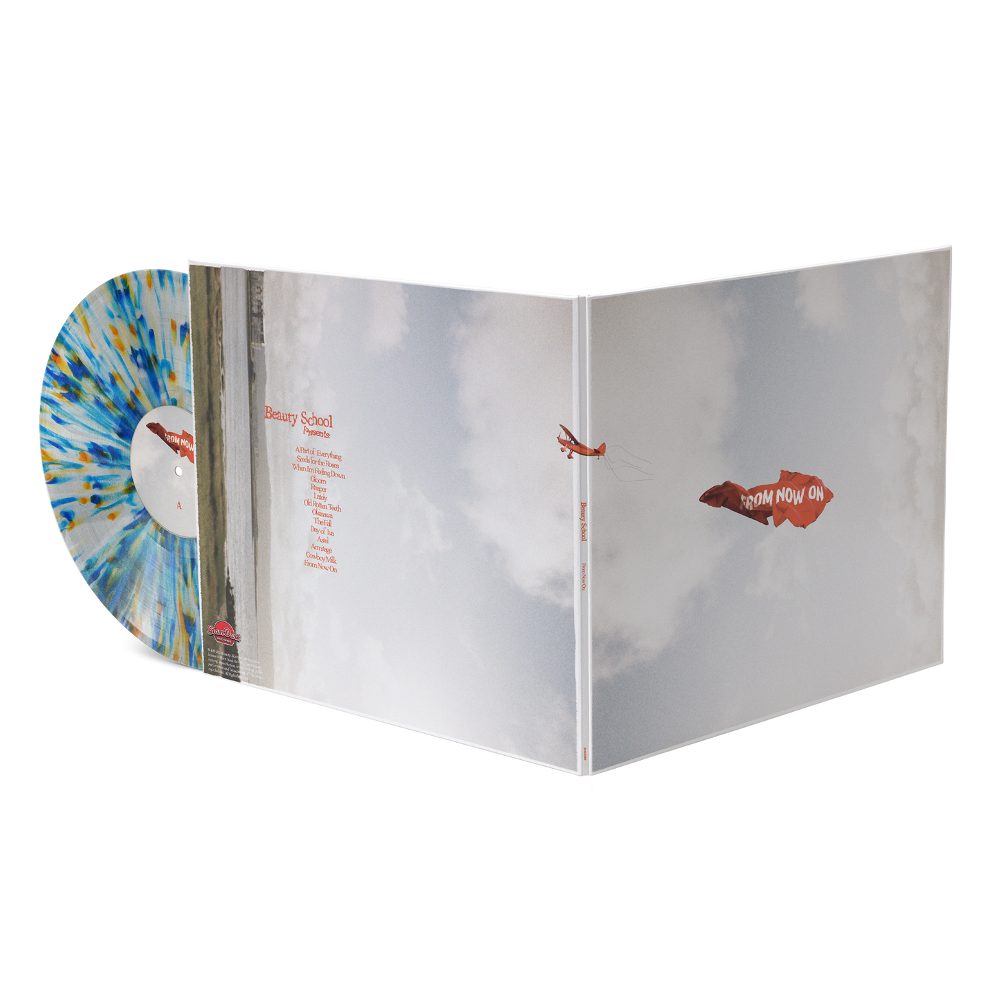 Vinyl record album Beauty School From Now On LP showcasing slam dunk music nostalgia