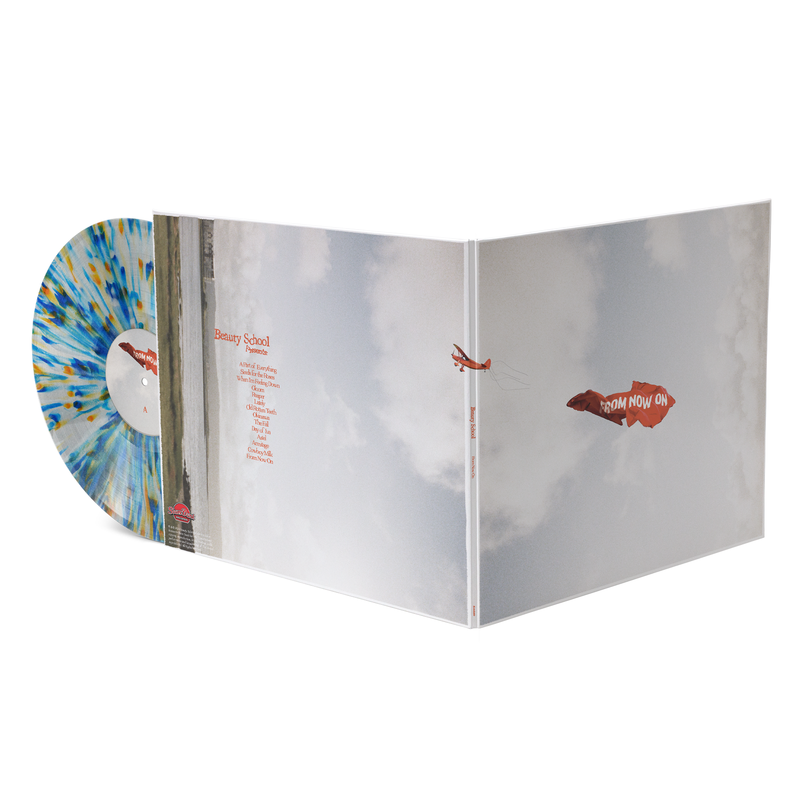 Vinyl record album Beauty School From Now On LP showcasing slam dunk music nostalgia