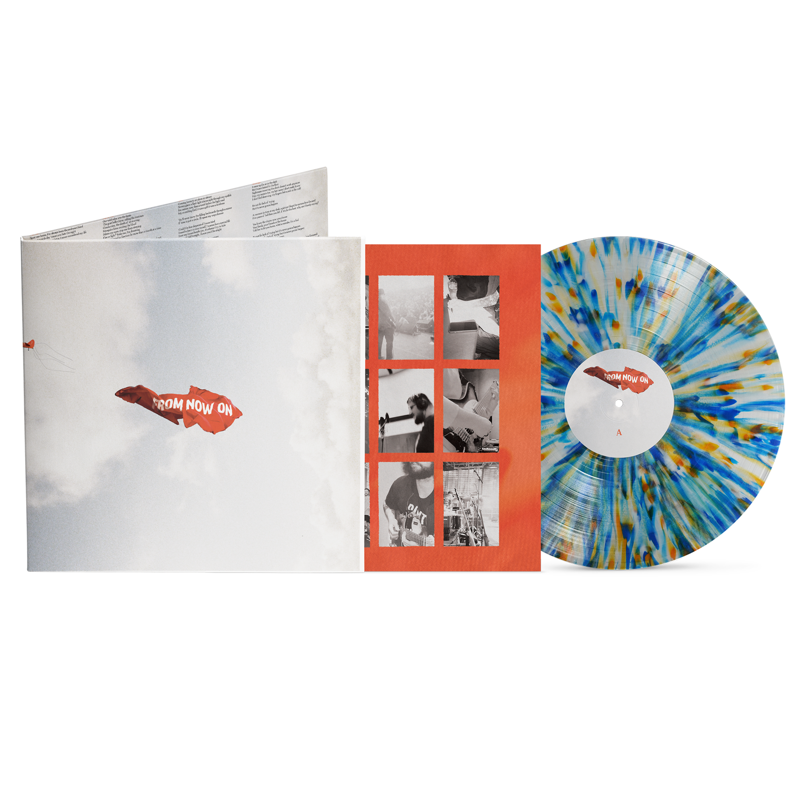 Beauty School From Now On LP vinyl record with colorful splatter design, slam dunk music album