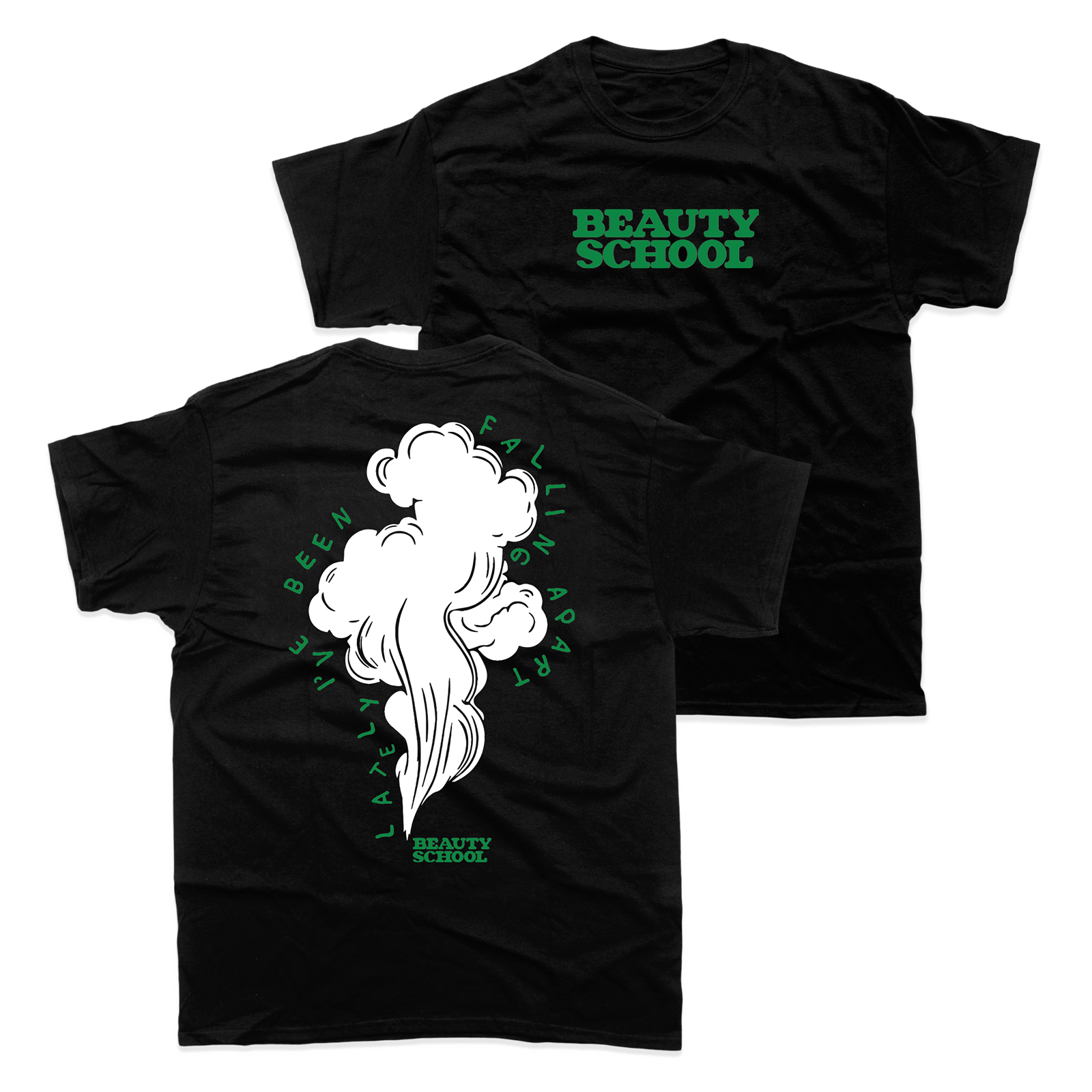 Beauty School Lately T-Shirt Black featuring graphic designs, perfect for fashion fans