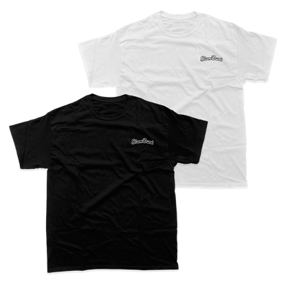 Two short-sleeved SLAM DUNK logo t-shirts in soft combed cotton with printed design