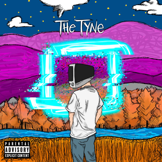 Surreal album cover art for The Tyne - Born On The Internet Digital, a slam dunk record