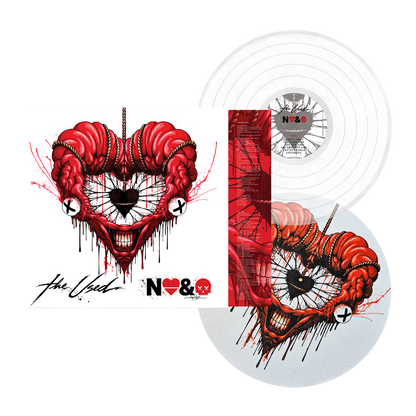 The Used album cover and glass clear vinyl for In Love and Death, a slam dunk collectible