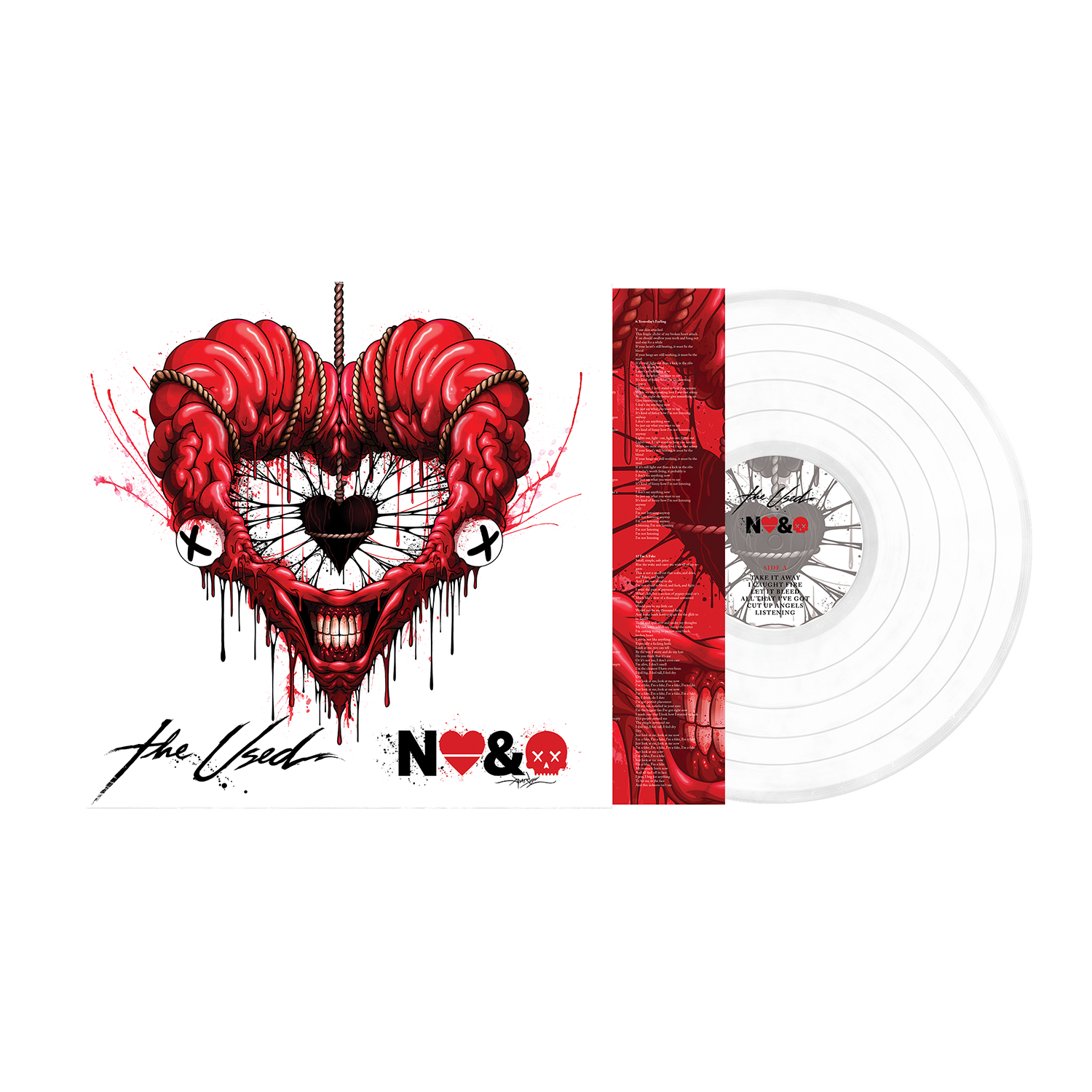 Exclusive Glass Clear Vinyl of The Used - In Love and Death for a slam dunk collection