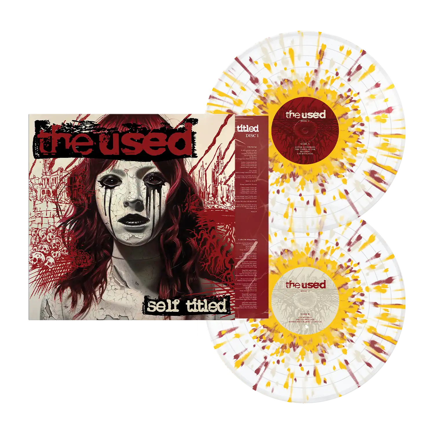 The Used self-titled vinyl in exclusive glass clear bundle for Slam Dunk UK/EU