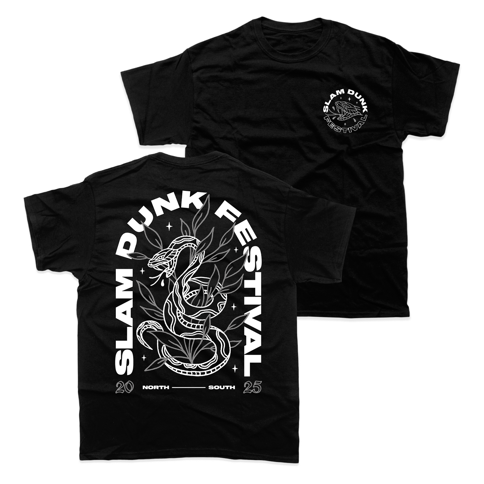 Black snake T shirt with snake design from Year of the Snake T Shirt CFV collection